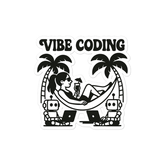 Sticker | Love Vibe Coding Sticker 2 | Fun Techie Sticker for Developers & Coders